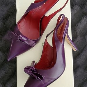 [SOLD] Kate Spade purple slingback leather heels 8M